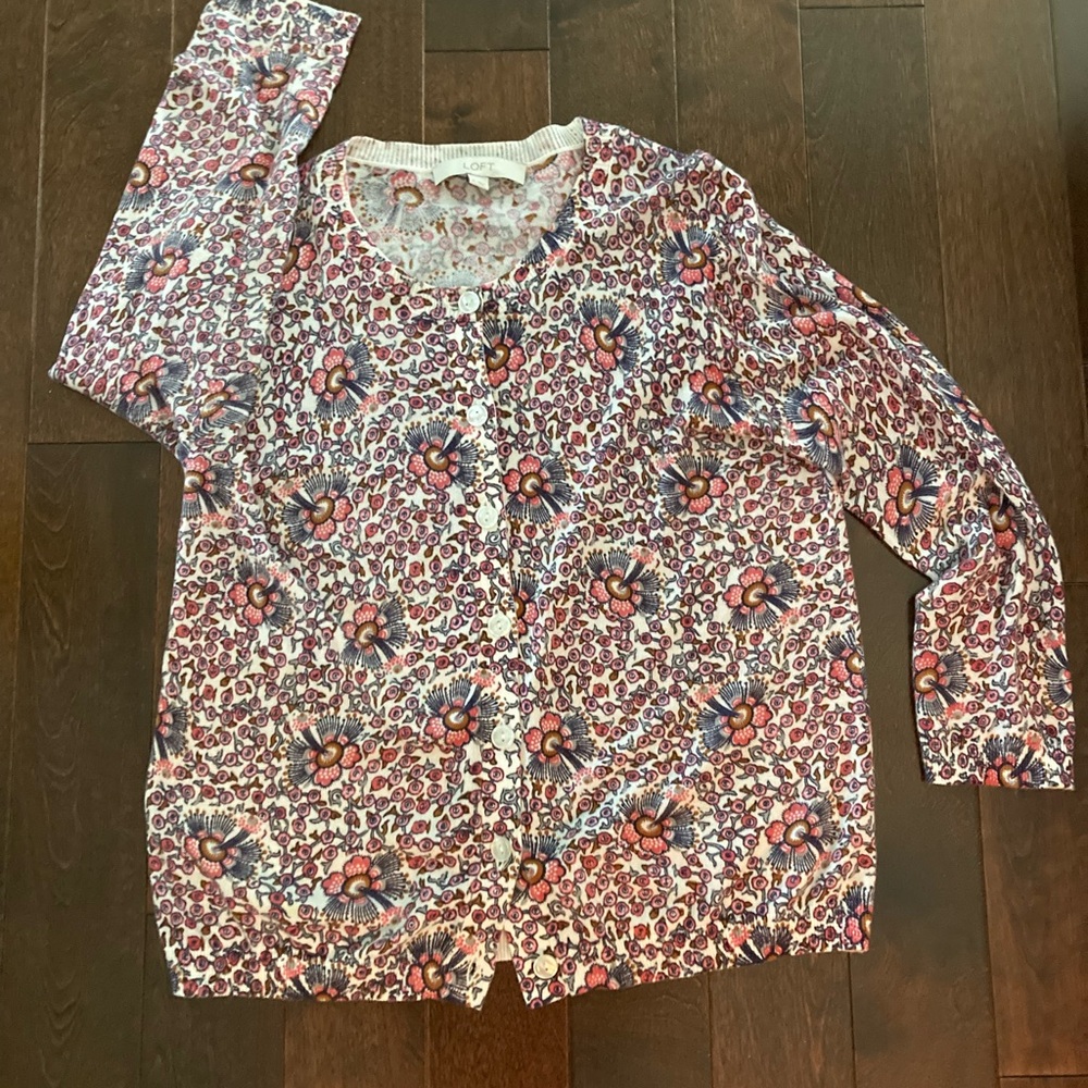 Floral Patterned Cardigan